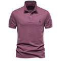Men's Polo Shirt with Short Sleeves, Embroidered Logo and Two-Button Closure 0