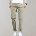 Men's Straight-Leg Trousers with Pockets and Belt Loops for Versatile Style 0