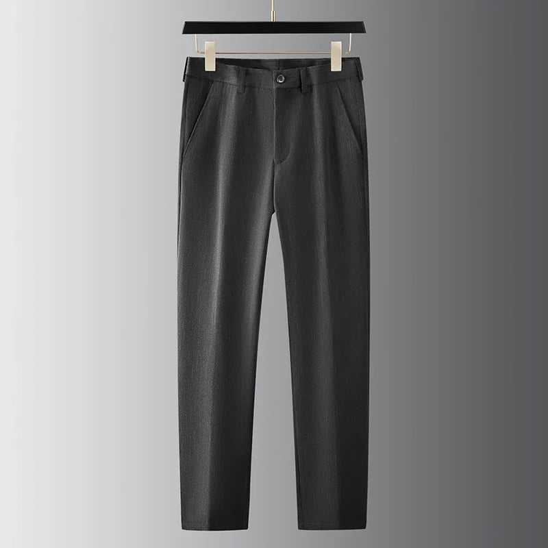 Men's Stylish 2-Piece Suit Set with Blazer and Straight-Leg Trousers 3