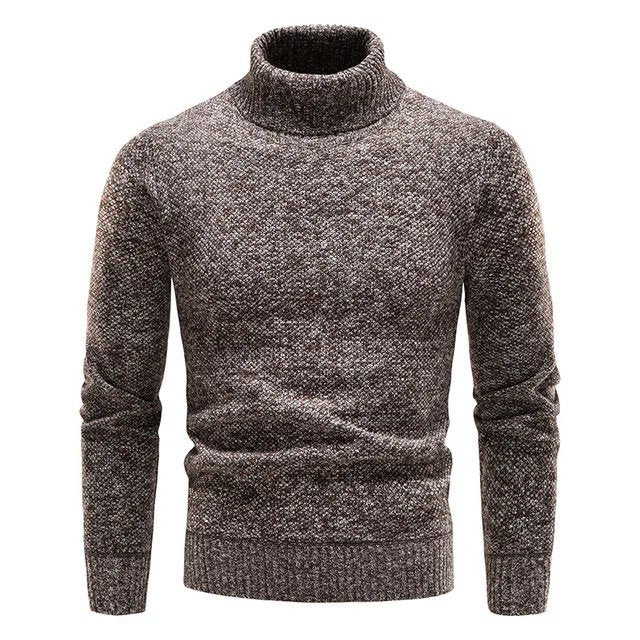 Slim Fit Ribbed Collar Black Jumper for Men | Stylish Mens Knitwear 2
